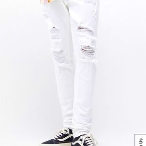PACSUN RIPPED STACKED SKINNY JEANS